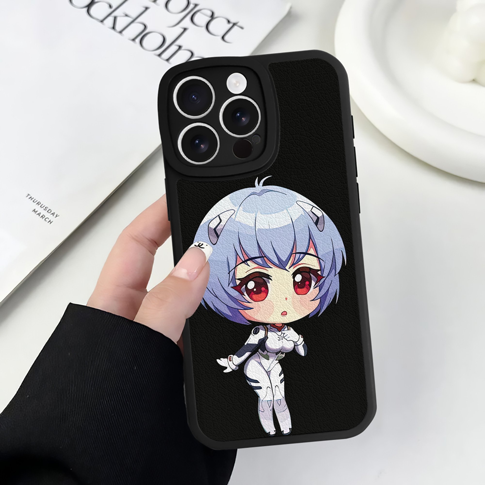 （画像用） EVA 新世紀エヴァンゲリオン 【iPhone 16シリーズ対応】シリコンスマホケース（レザー調） 材質：シリコン